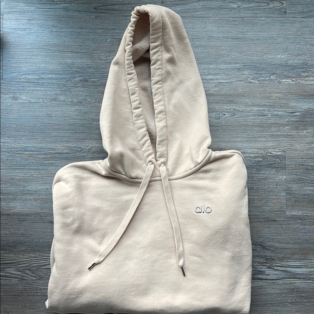 Alo Accolade Hoodie in Macadamia Size S